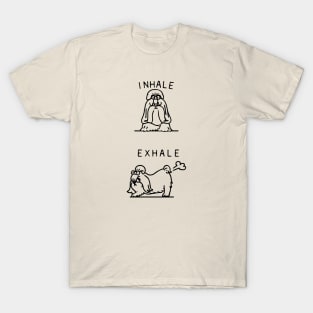 Inhale Exhale Shih Tzu T-Shirt